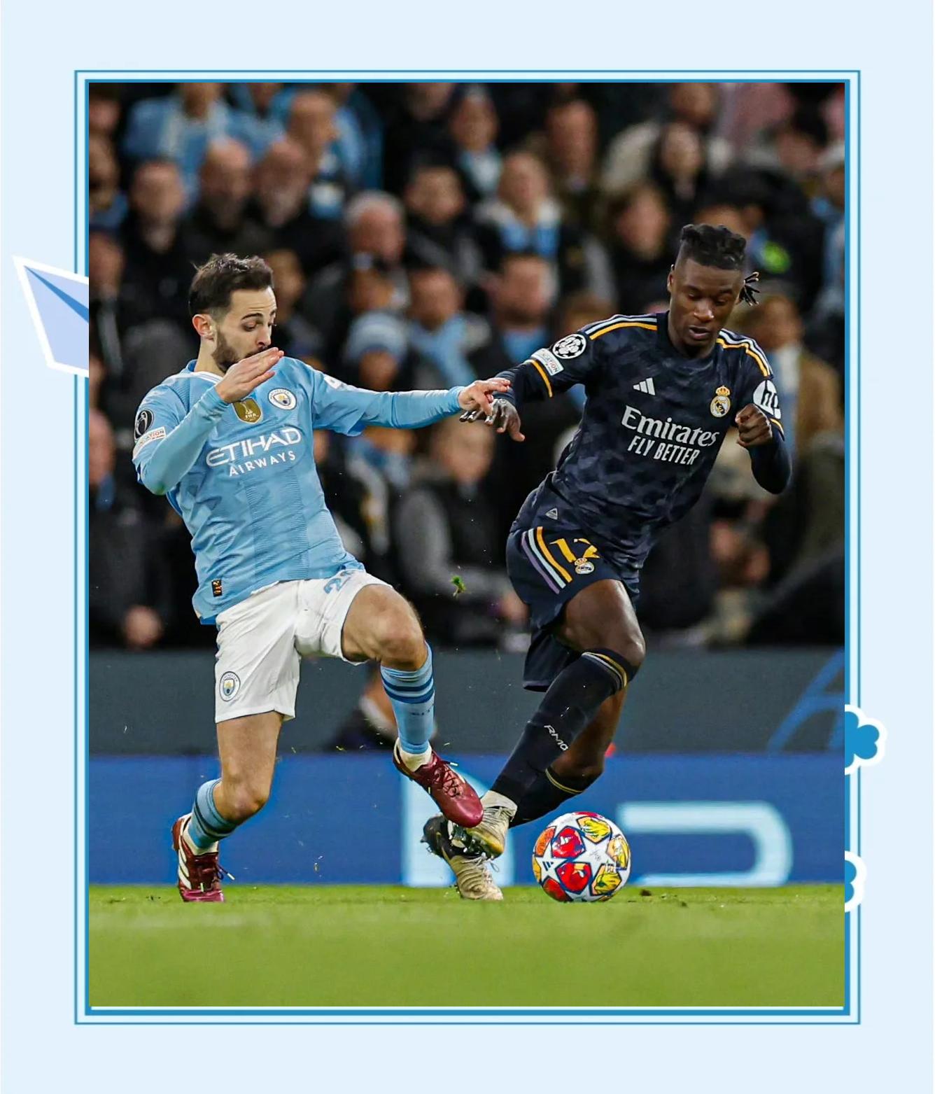 曼城惊险2-1逆转巴黎，欧冠半决赛名额稳定